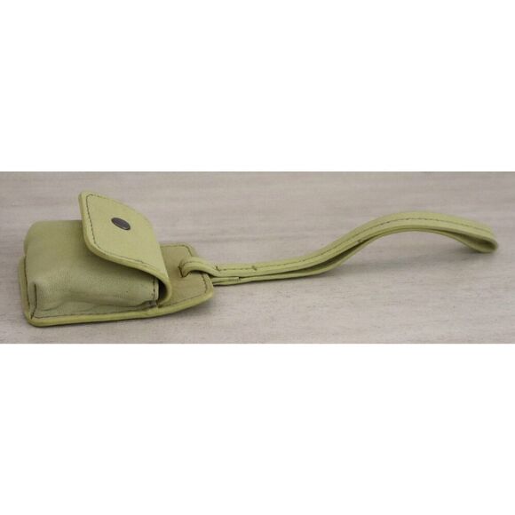 Free People Street Sounds Green Leather Case For Airpods + Earbuds - Picture 1 of 7